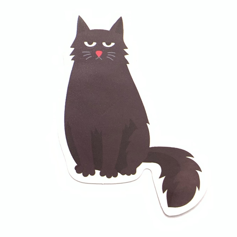 Black Cat Vinyl Sticker